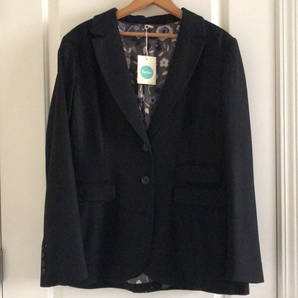 Boden Black Wool Blazer NWOT